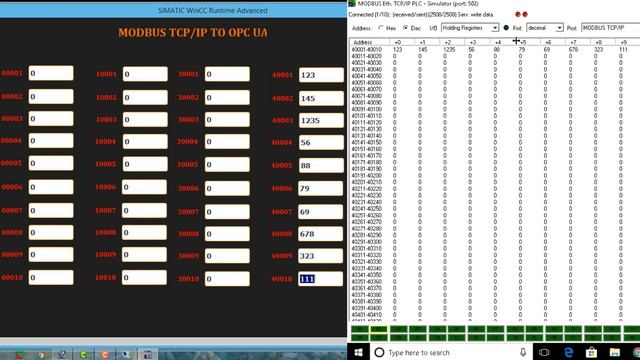 part1 .Modbus tcp to OPC UA using raspberry Pi and Wincc client смотреть онлайн