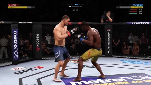 UFC 3 Gameplay - Stipe Miocic vs Francis Ngannou - UFC 220 Main Event