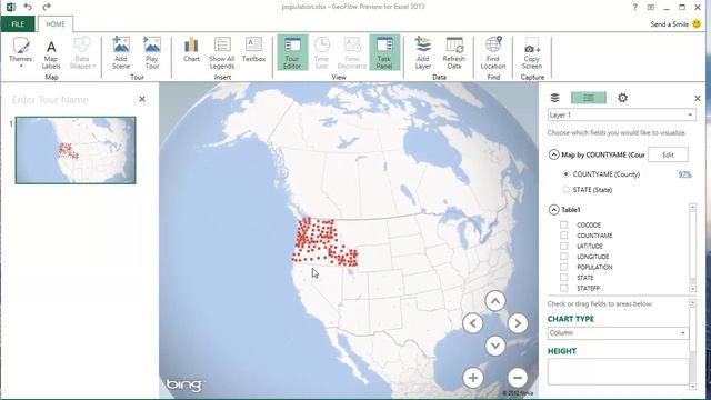 GeoFlow for Excel Preview смотреть онлайн