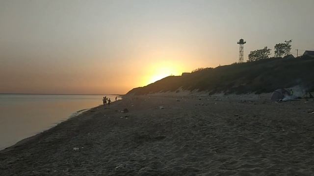 Песчаный дикий пляж на черном море . Благовещенская 2022