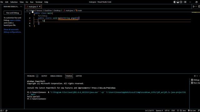 Java Programs||hello world