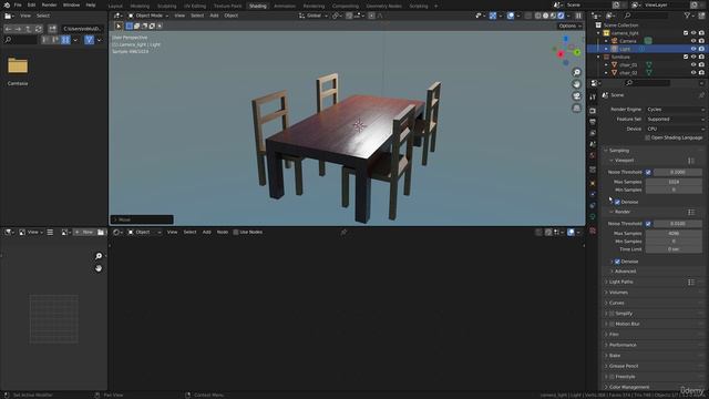 Chapter 2 - Starting with Blender (3.2), Lecture 14- Lecture 08 Chair textures