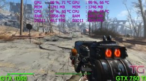 GTX 1050 vs GTX 750 Ti Test in 6 Games (i3 7100)