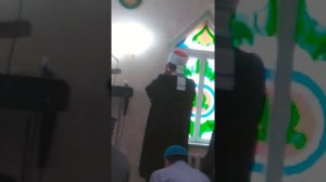 Азан перед пятничным намазом в мечети "Нур"