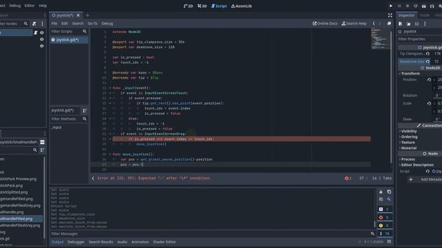 How to make a joystick in godot in less than 10 mins смотреть онлайн