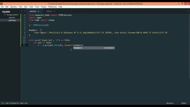 How to scrape google patents using python смотреть онлайн