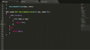 Binary Search Trees - Return Node Function - C++ (Part 7)