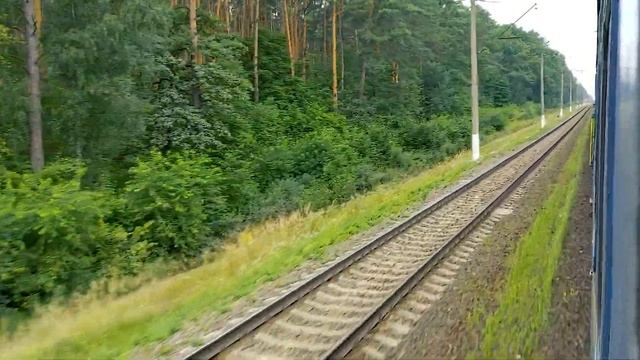 Участок Борисполь - Дарница из окна поезда