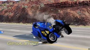 Big & Small Cars vs Spikes ✅ BeamNG.Drive | GipsoCartoon