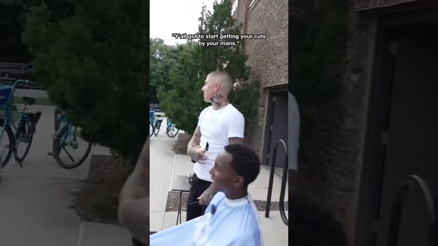 I Taught A Stranger How To Cut Hair Outside ??