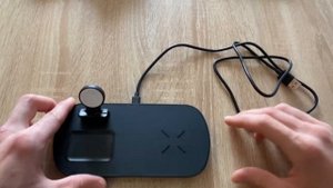 Лучшая бюджетная беспроводная зарядка 3в1 для IPhone прямиком с Китая! #беспроводнаязарядка #charge