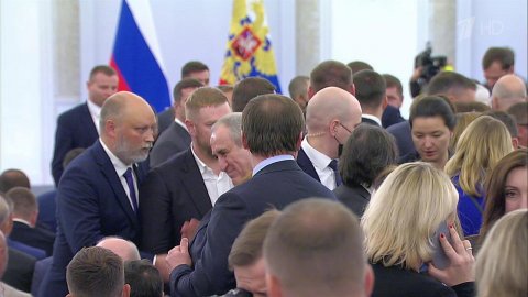 В Кремле все готово к торжественной церемонии подп...ов о вхождении в состав России четырех регионов