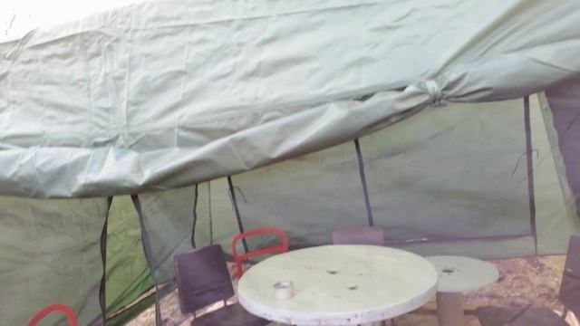 Садовый павильон - шатёр CoolWalk 1628D не устоял в ураган! смотреть онлайн