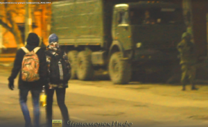 Бронетехника на улицах Симферополь 28.02.2014