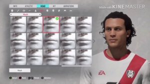 How to make Ricardo Enrique bochini virtual look alike in fifa 20