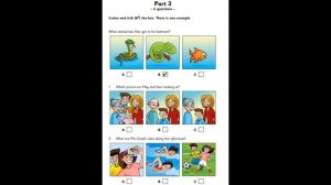 Pre A1 Yle Starters: Cambridge English Starters authentic examination paper - listening full test