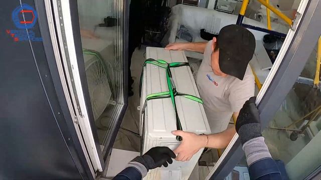 VTS. ЖК "Рихард", Москва, ул. Зорге. Монтаж внешнего блока кондиционера
