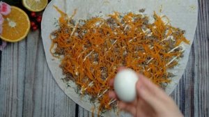 Лаваш и рыбная консерва простая закуска