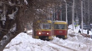 уфа в черниковка вновь трамвай ходит.№ 8 движение восстановилось как раньше.24 12 2022 два трамвая