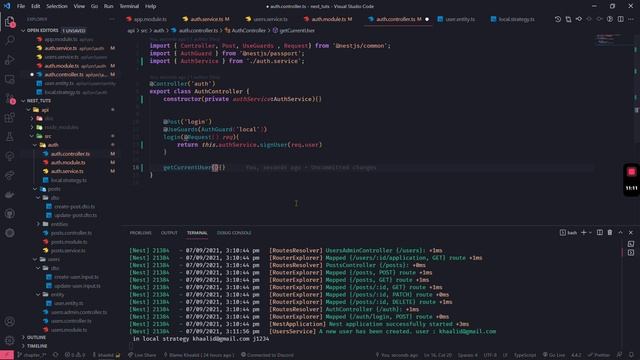Nestjs Tutorial - Chapter 7 - JWT Strategy