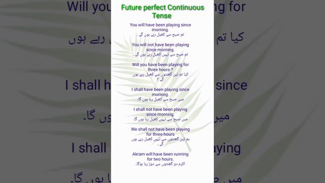 Future perfect Continuous Tense. #short #viral #tense