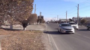 4K. Город Балыкчы (Рыбачье)  в Кыргызстане. The city of Balykchy (Rybachye) in Kyrgyzstan