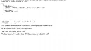 DevOps & SysAdmins: Oracle Error ORA-12560 TNS:Protocol Adapter error? (2 Solutions!!)