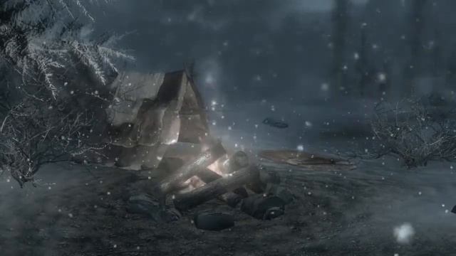 Snowfall in Skyrim Music and Ambience смотреть онлайн