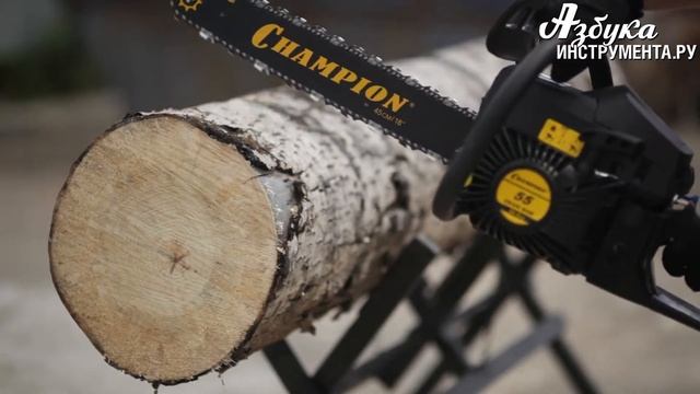 Бензопила 55-18" + кейс 2,4 кВт, CHAMPION, S5518 смотреть онлайн
