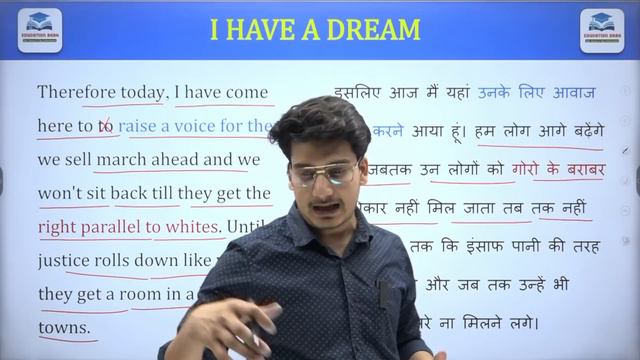 English Class 12 Chapter 4 Summary Bihar Board | I Have a Dream Summary in Hindi