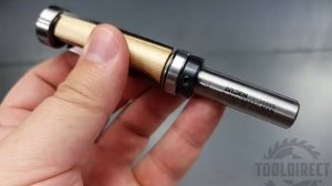 Фреза обгонного типа кромочная с лезвием под углом подшип. верхний и нижний для ручного фрезера Z=2