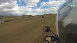 Riding a BMW F650 GS Dakar around Mongolia.