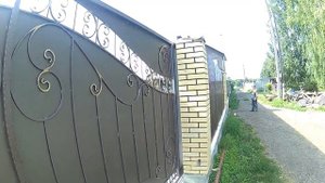 Кованые ворота. Откатные ворота и калитка с коваными элементами