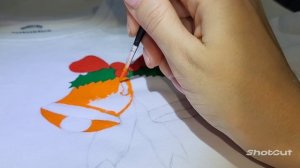 Разрисовала футболку Ванька на утренник? Рисовала 2 дня? #новый год #футболка #утренник #краски