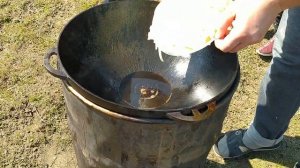 УТКА В ПИВЕ В КАЗАНЕ НА КОСТРЕ