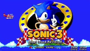 Sonic 3 A.I.R - Sonic cd titlescreen in sonic 3 A.I.R