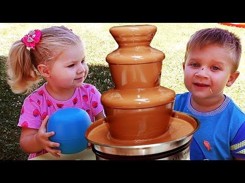✿ ЧЕЛЛЕНДЖ ШОКОЛАДНЫЙ ФОНТАН Chocolate Challenge Еда Сюрприз Детские Челенджи Вызов Принят Challenge