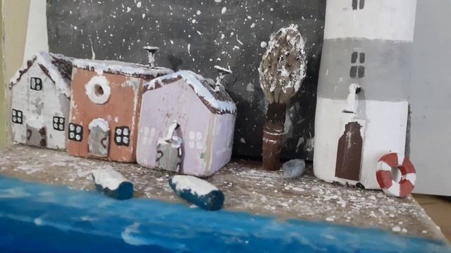 Ключница настенная.
Зимний берег моря.Дрифтвуд