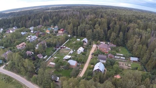 Полёт над деревней на квадрокоптере Cheerson CX 20 смотреть онлайн