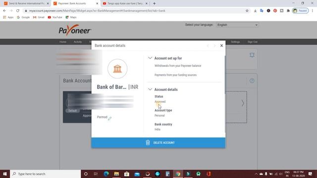 Tango app || tango app se paise kaise kamaye || tango app me payoneer account kaise approve karaye смотреть онлайн