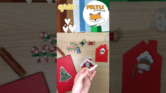 Снегурочка из фетра и новогодний домик своими руками / Ёлочные игрушки из фетра DIY Felt Snow-maide смотреть онлайн