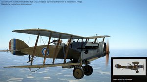 Английский истребитель Bristol F2B (F. II). Варианты окраски.