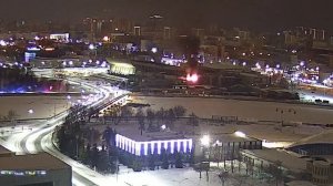 Пожар на крыше РК "Мегаполис". Челябинск.