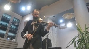 230915 Bach solo violin sonata 2 andante Бах соната для скрипки соло анданте Kosta T electricviolin