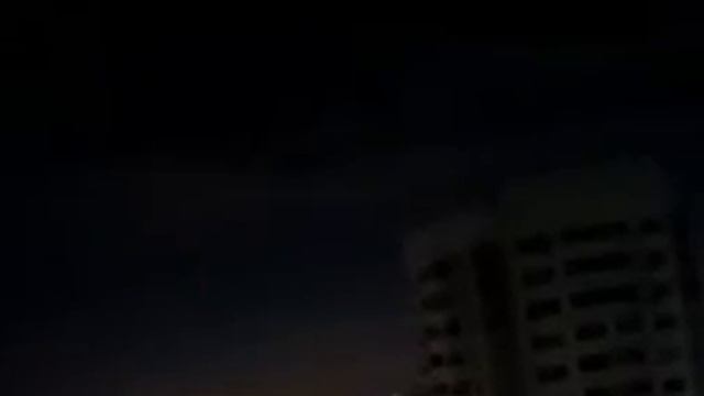 Подольск, вспышка в небе и звук взрыва во время отражения атаки беспилотников.