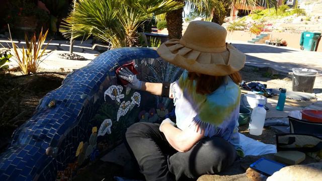 Mosaic Succulent Garden Walls by Passiflora Mosaics смотреть онлайн