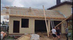 Строим баню совмещенную с гаражом. Крутой проект