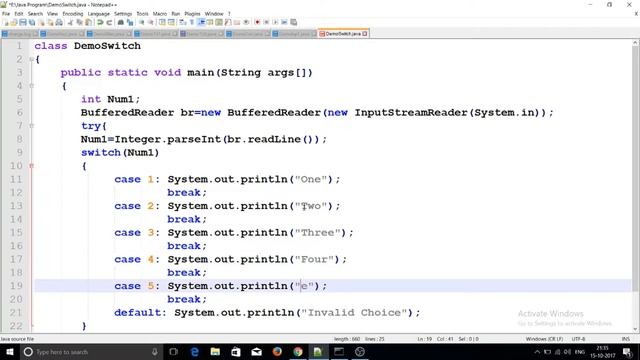 Java Programming Language #15: Switch Statement смотреть онлайн