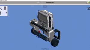 LEGO EV3 Балансирующий робот без гироскопа (на основе датчика цвета). 3D модель.
