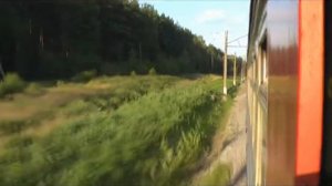 Прибытие к пл. Шевлягино из окна ЭД4М-0176